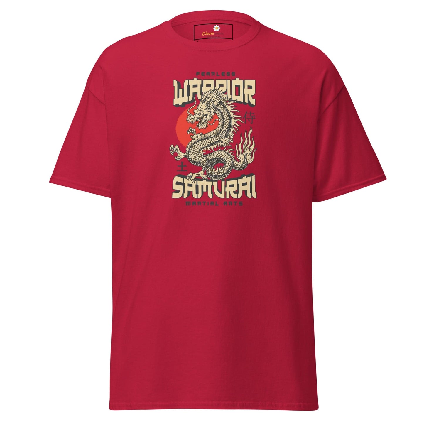 Unisex classic t-shirt - MYSTIC FEARLESS DRAGON - REGULAR - Cardinal / S