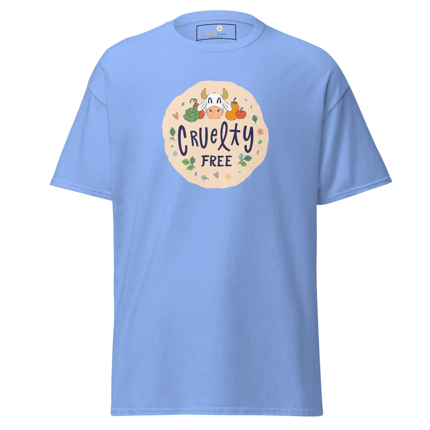 Unisex classic t-shirt - VEGAN CRUELTY FREE - REGULAR - Carolina Blue / S