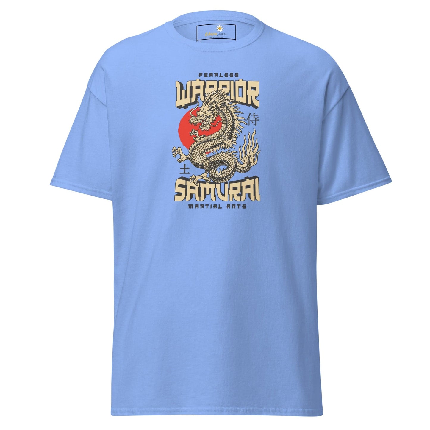 Unisex classic t-shirt - MYSTIC FEARLESS DRAGON - REGULAR - Carolina Blue / S