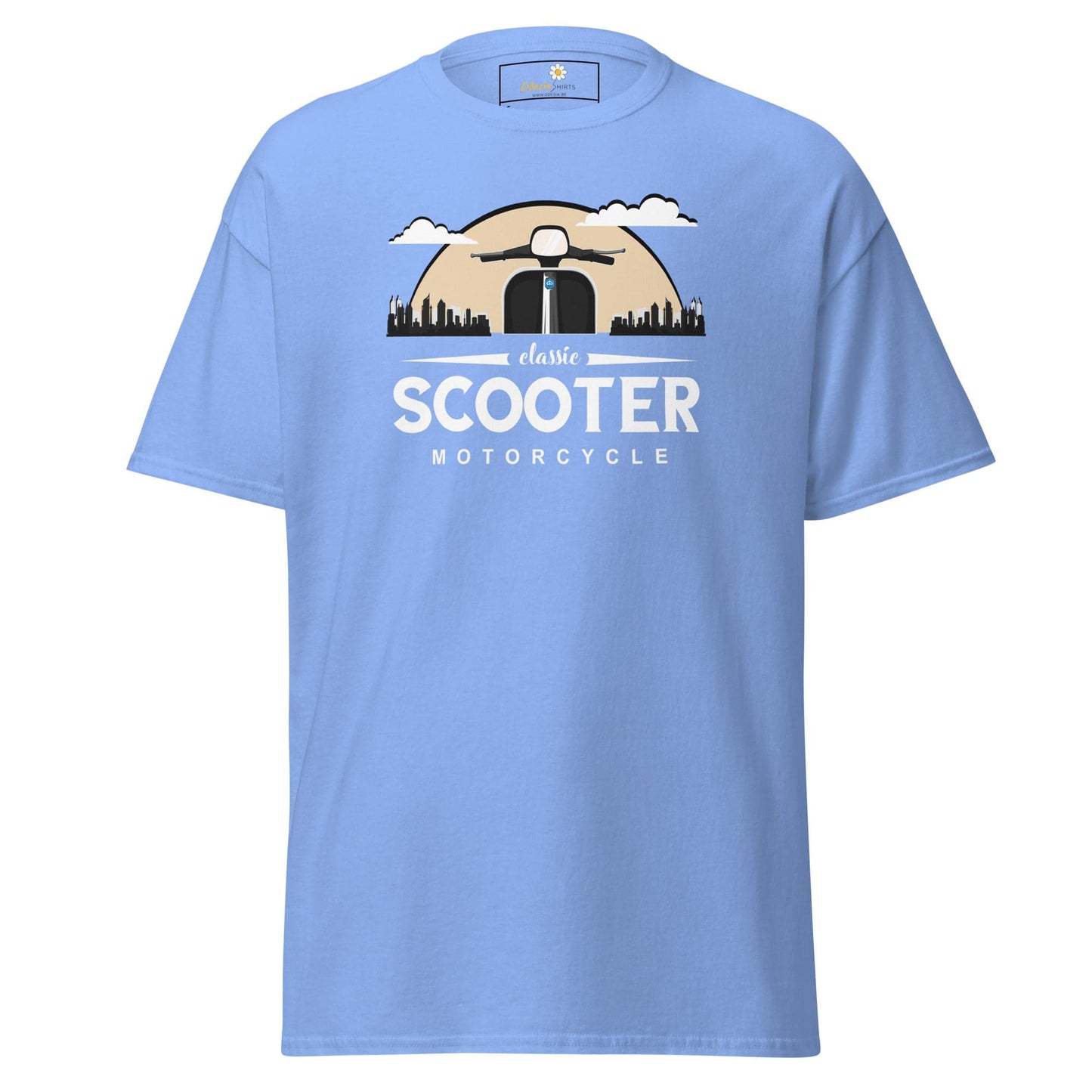 Unisex classic t-shirt - MOTOR SCOOTER RIDE - REGULAR - Carolina Blue / S