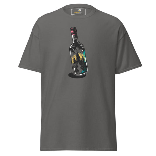 Unisex classic t-shirt - FANTASY LIGHT BOTTLE - REGULAR - Charcoal / S