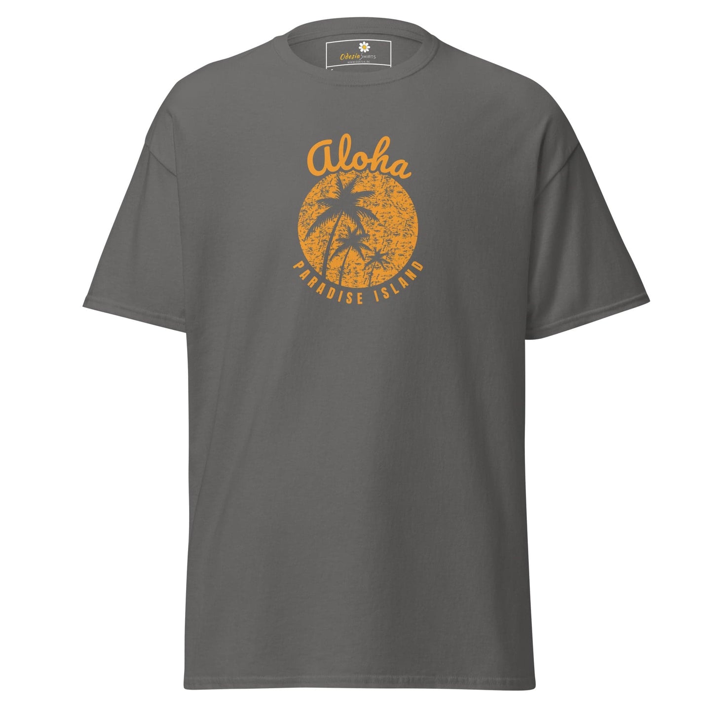 Unisex classic t-shirt - SUMMER COUNTRY PARADISE ISLAND - REGULAR - Charcoal / S