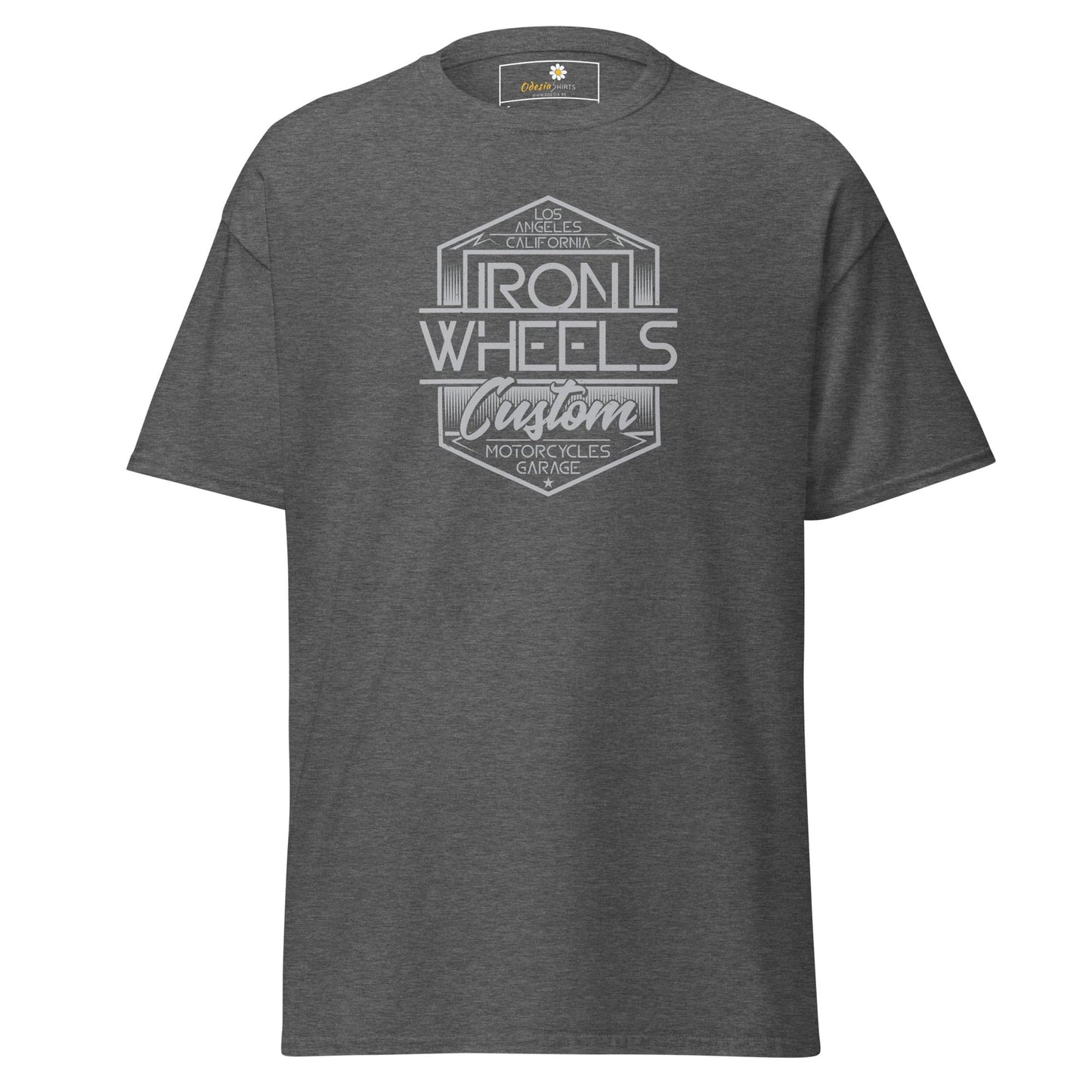 Unisex classic t-shirt - MISC IRON WHEELS - REGULAR - Dark Heather / S