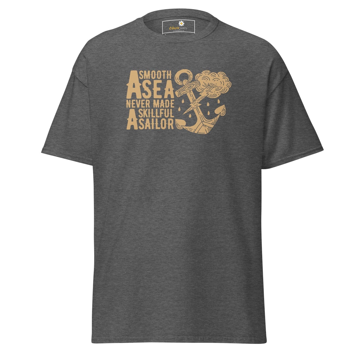 Unisex classic t-shirt - SEALIFE SMOOTH SEA MADE SAILOR - REGULAR - Dark Heather / S