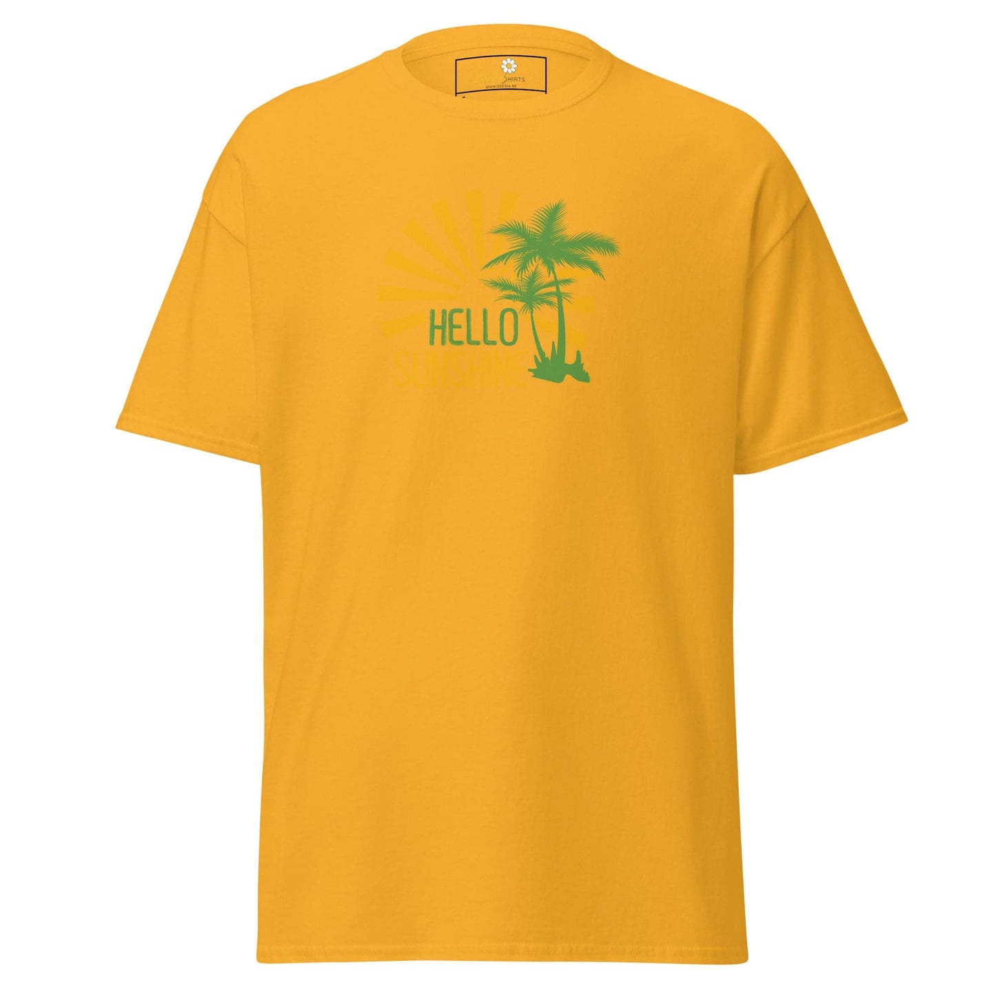 Unisex classic t-shirt - SUMMER HELLO SUNSHINE - REGULAR - Gold / S