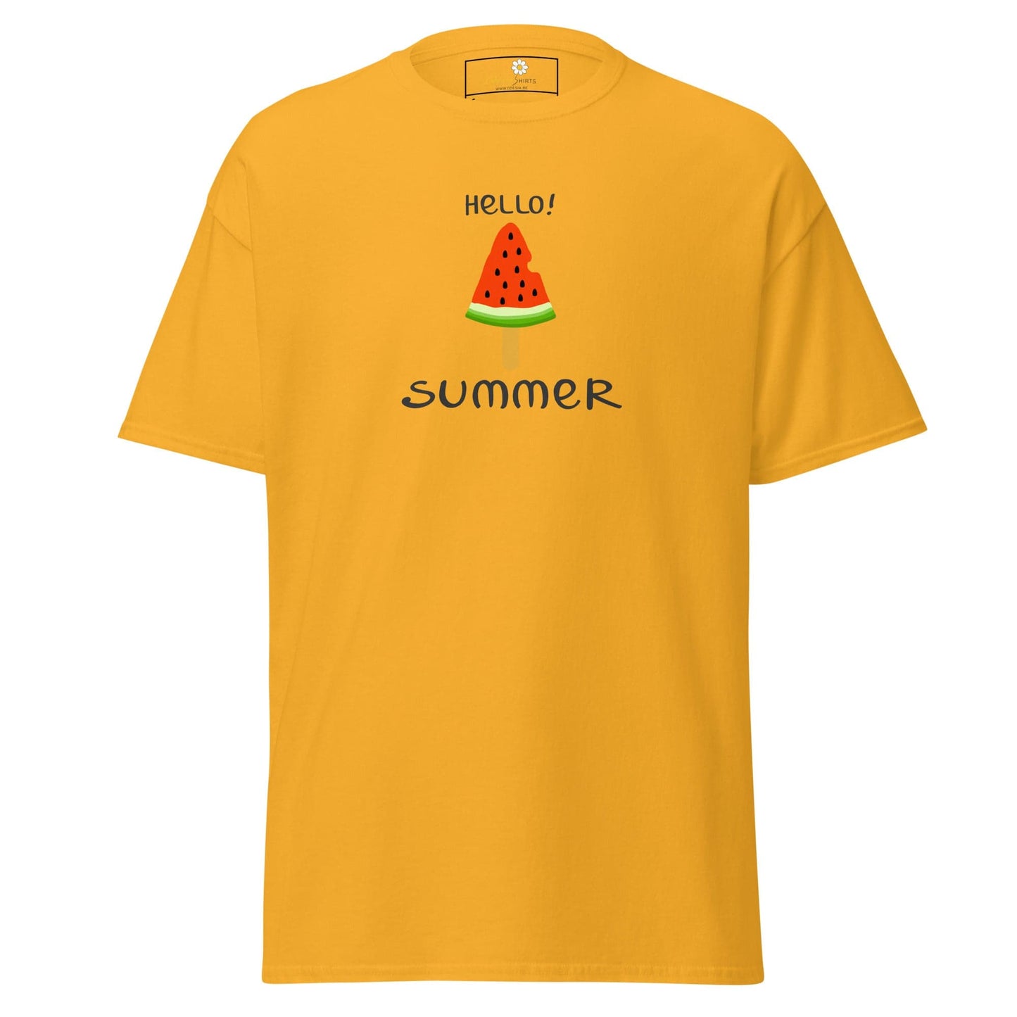 Unisex classic t-shirt - SUMMER HELLO SUMMER ICE - REGULAR - Gold / S