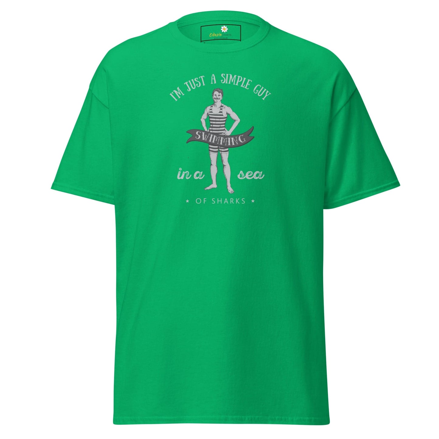 Unisex classic t-shirt - FUN SIMPLE GUY SEA SHARKS - REGULAR - Irish Green / S