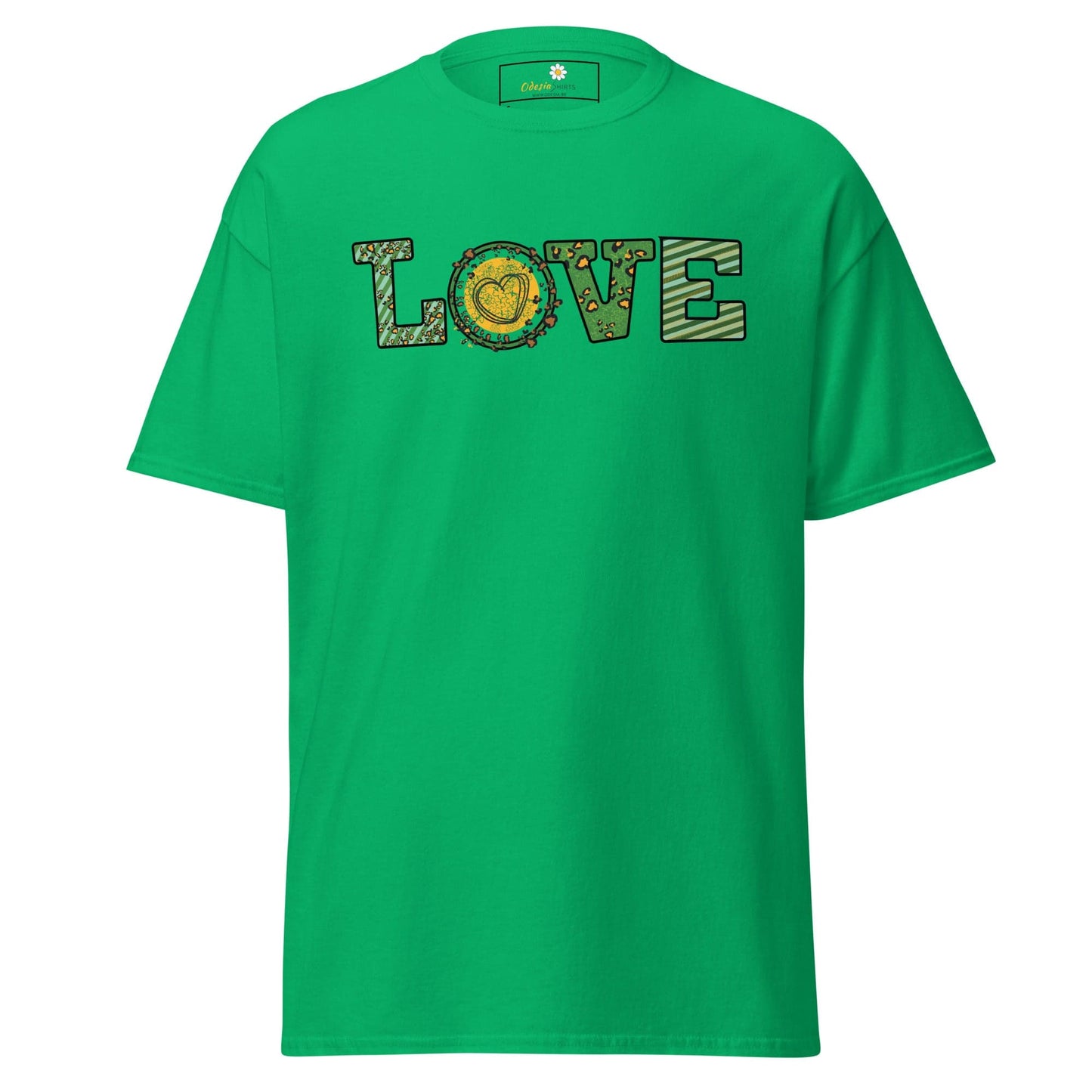 Unisex classic t-shirt - TEXT LOVE - REGULAR - Irish Green / S