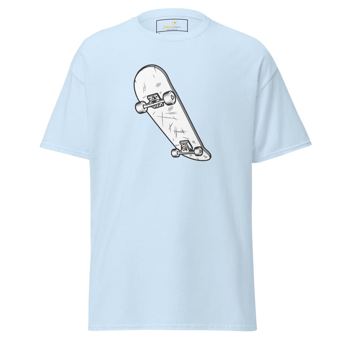 Unisex classic t-shirt - SPORT SKATEBOARD YEAH - REGULAR - Light Blue / S