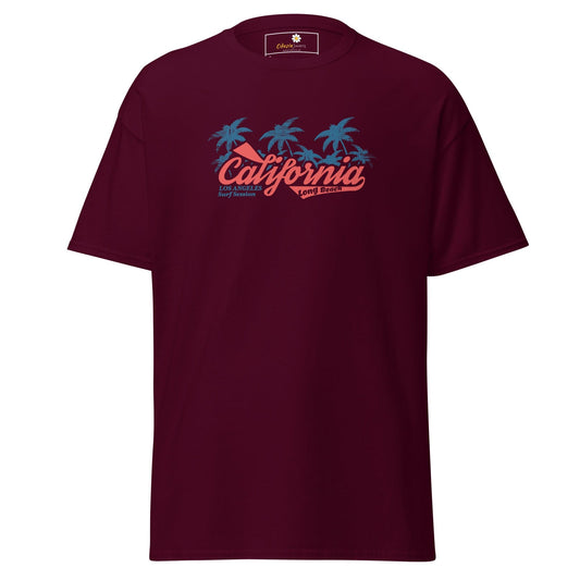 Unisex classic t-shirt - SUMMER CALIFORNIA DREAMS - REGULAR - Maroon / S