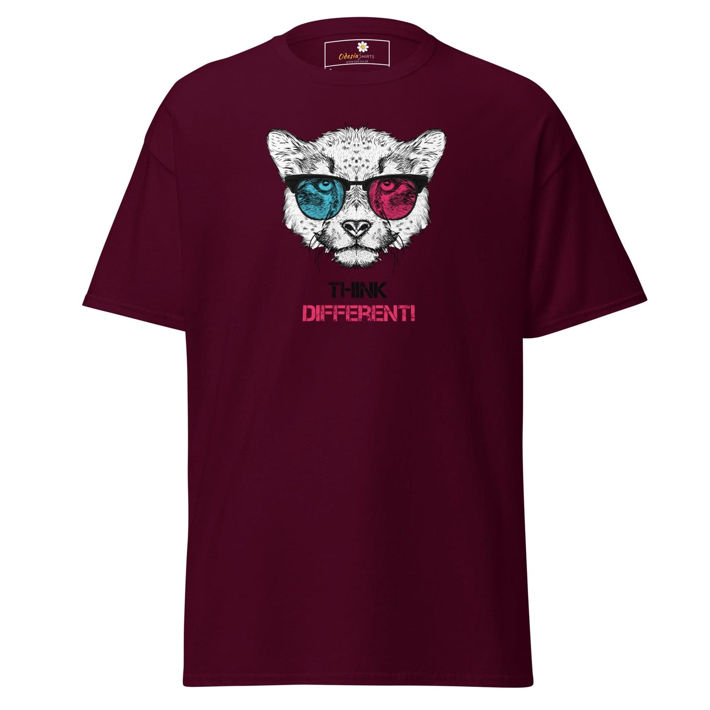 Unisex classic t-shirt - FANTASY THINK DIFFERENT - REGULAR - Maroon / S