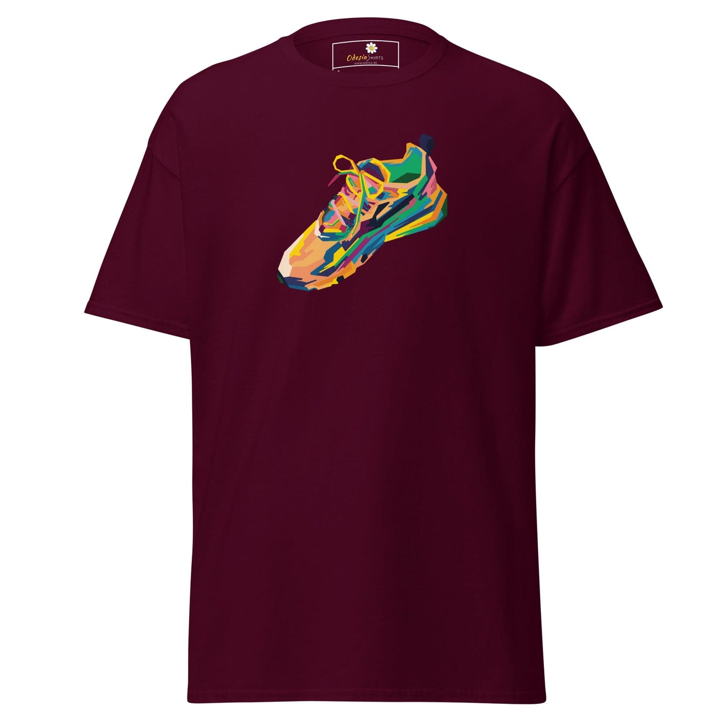 Unisex classic t-shirt - MISC SNEAKER SHOE - REGULAR - Maroon / S