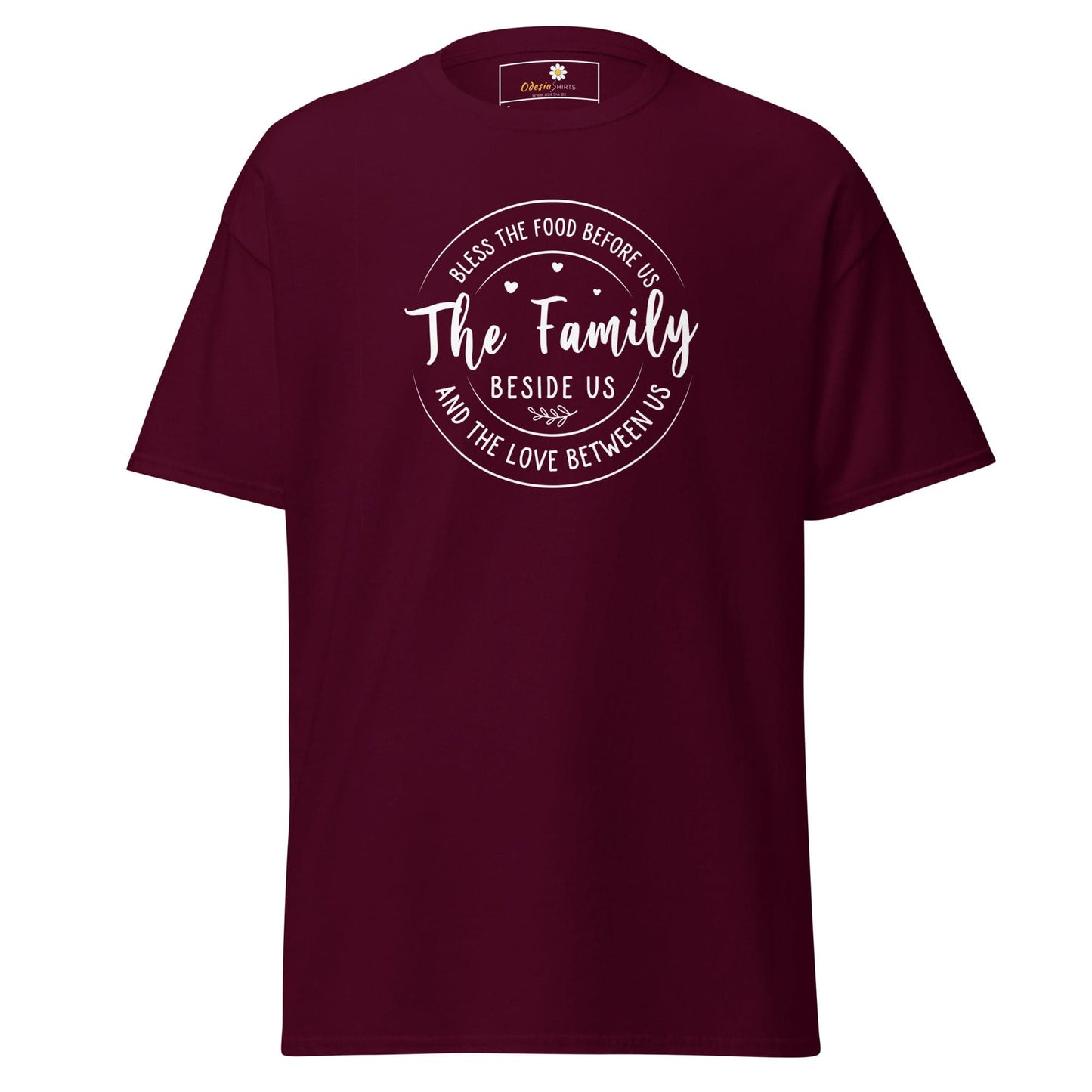 Unisex classic t-shirt - SPIRITUAL BLESS THE FAMILY - REGULAR - Maroon / S