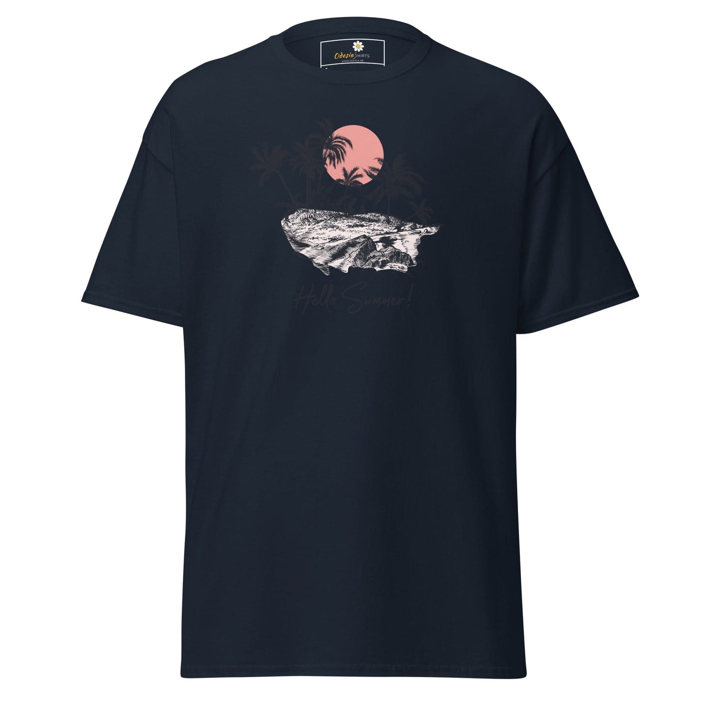 Navy T-Shirt with Graphic Design for Men and Women, available in S to XL sizes