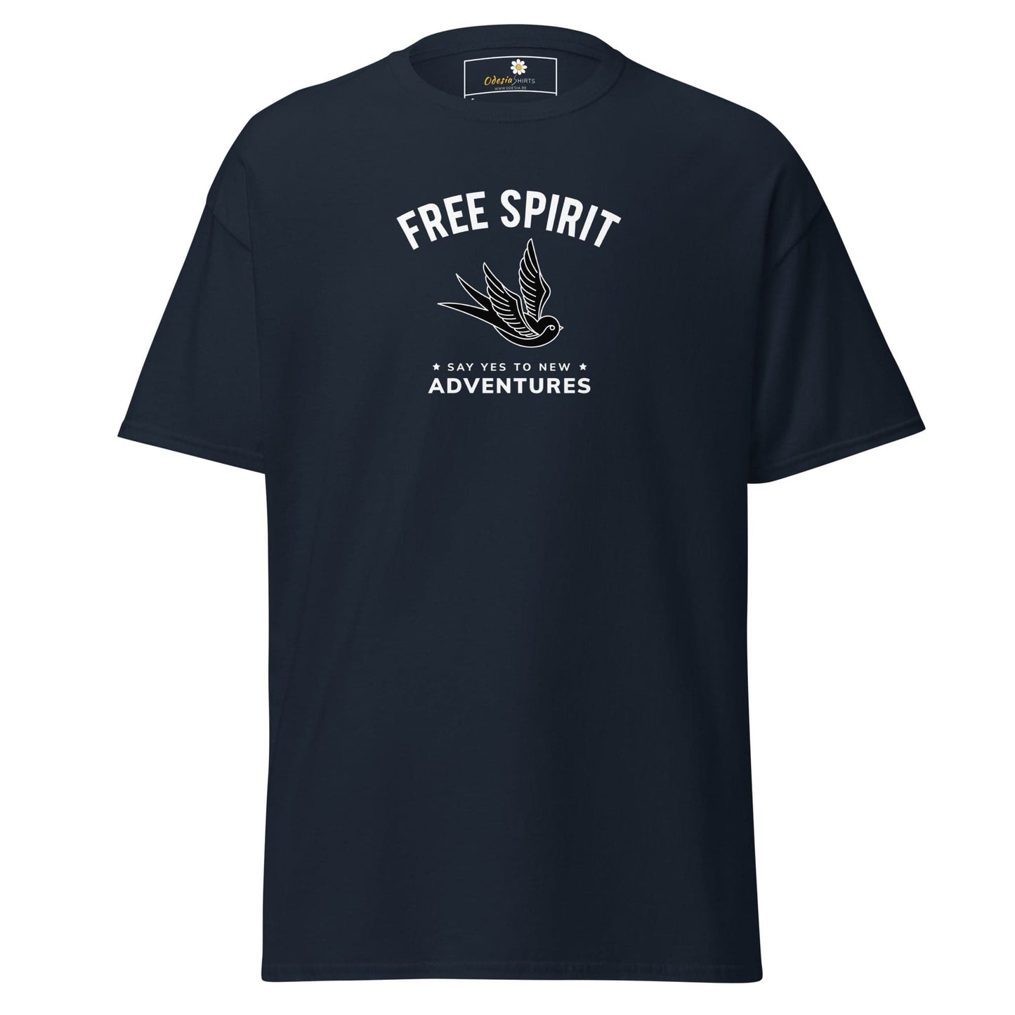 Unisex classic t-shirt - SPIRITUAL FREE SPIRIT SAY YES - REGULAR - Navy / S