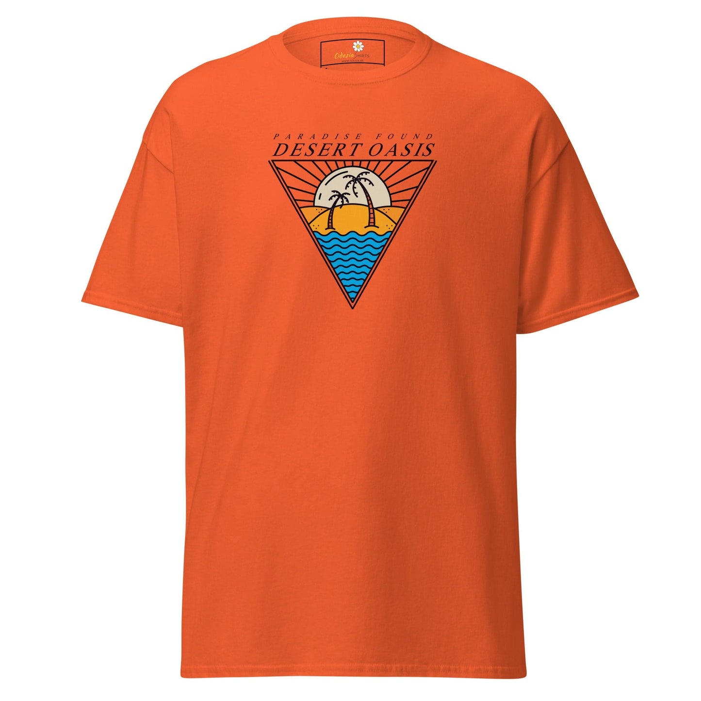 Unisex classic t-shirt - SUMMER DESERT OASIS - REGULAR - Orange / S