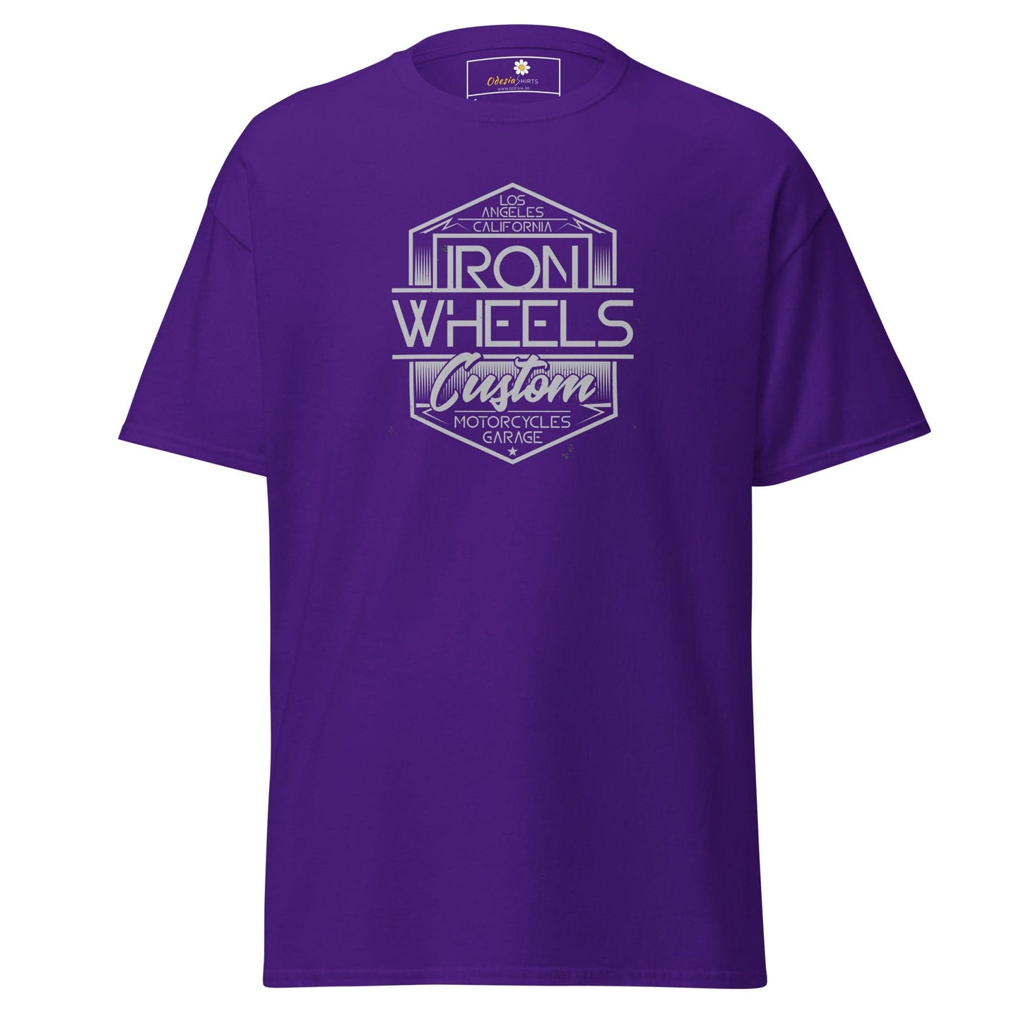 Unisex classic t-shirt - MISC IRON WHEELS - REGULAR - Purple / S