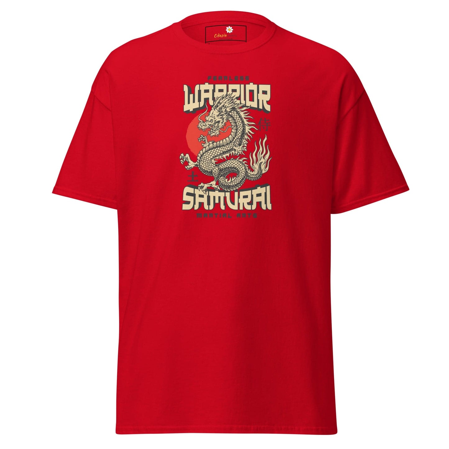 Unisex classic t-shirt - MYSTIC FEARLESS DRAGON - REGULAR - Red / S
