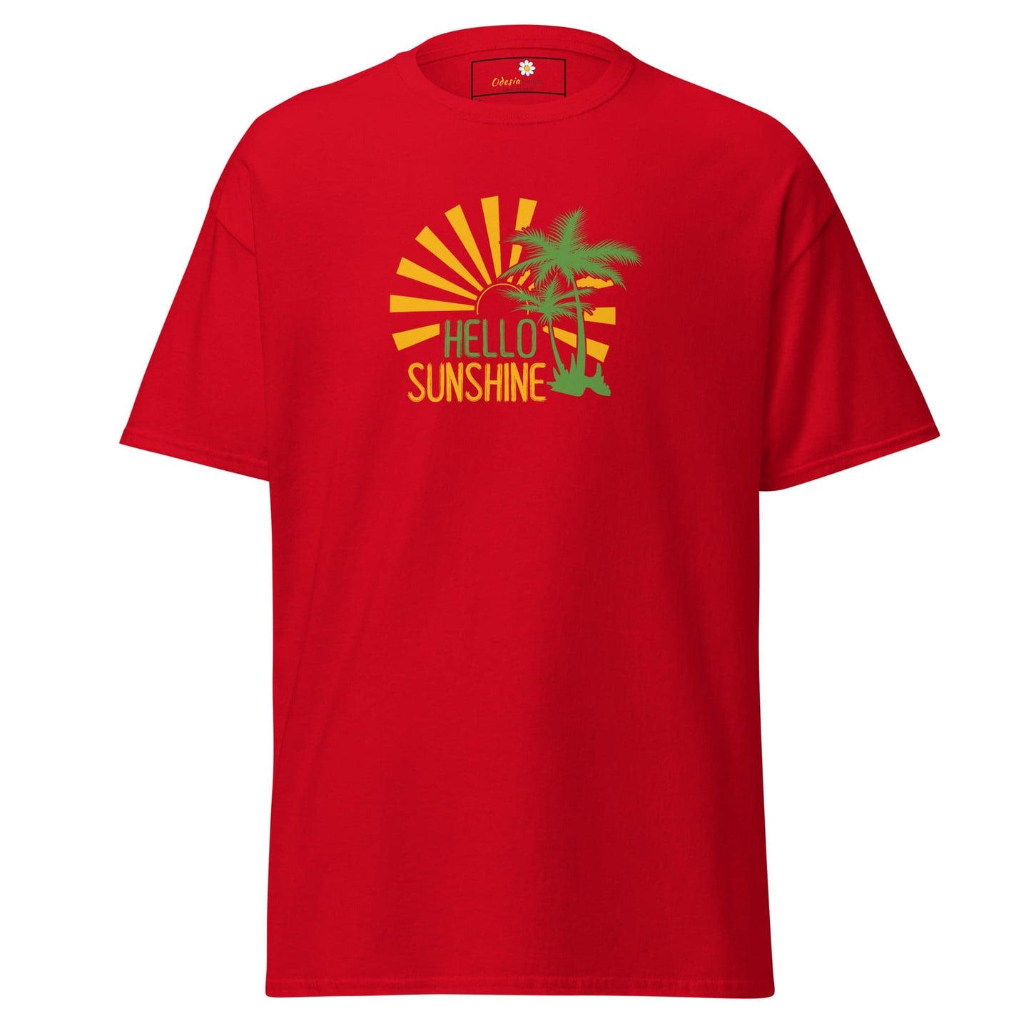 Unisex classic t-shirt - SUMMER HELLO SUNSHINE - REGULAR - Red / S