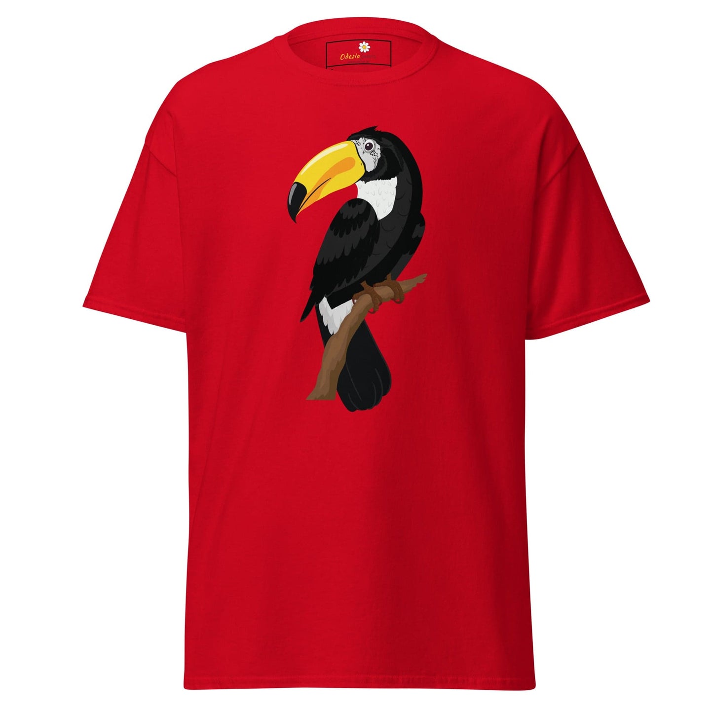 Unisex classic t-shirt - WILD LIFE TOUCAN BIRD - REGULAR - Red / S