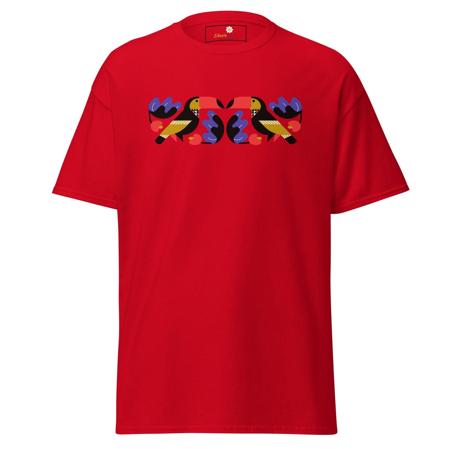 Unisex classic t-shirt - WILD LIFE TOUCAN MIRROR - REGULAR - Red / S