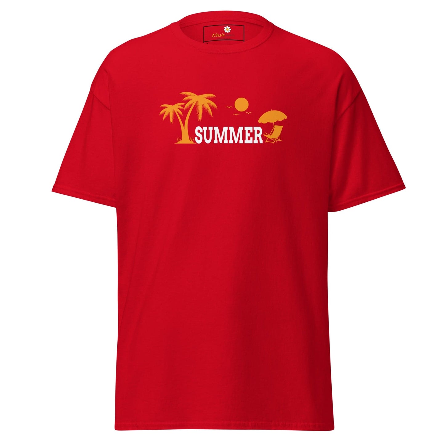 Unisex classic t-shirt - SUMMER TREES YEAH - REGULAR - Red / S