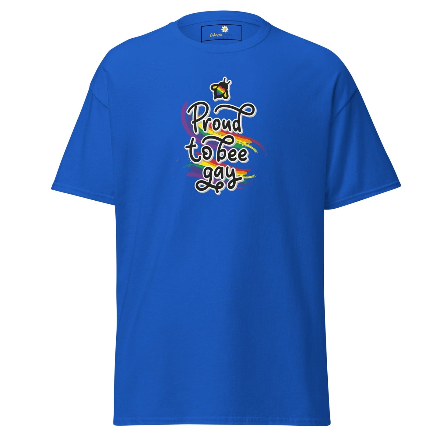 Unisex classic t-shirt - LGBTQ PROUD BEE GAY - REGULAR - Royal / S