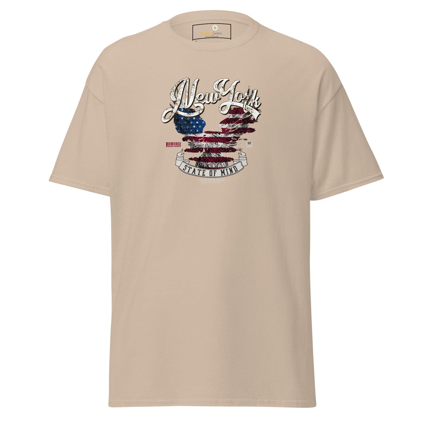 Unisex classic t-shirt - COUNTRY NEW YORK STATE OF MIND - REGULAR - Sand / S