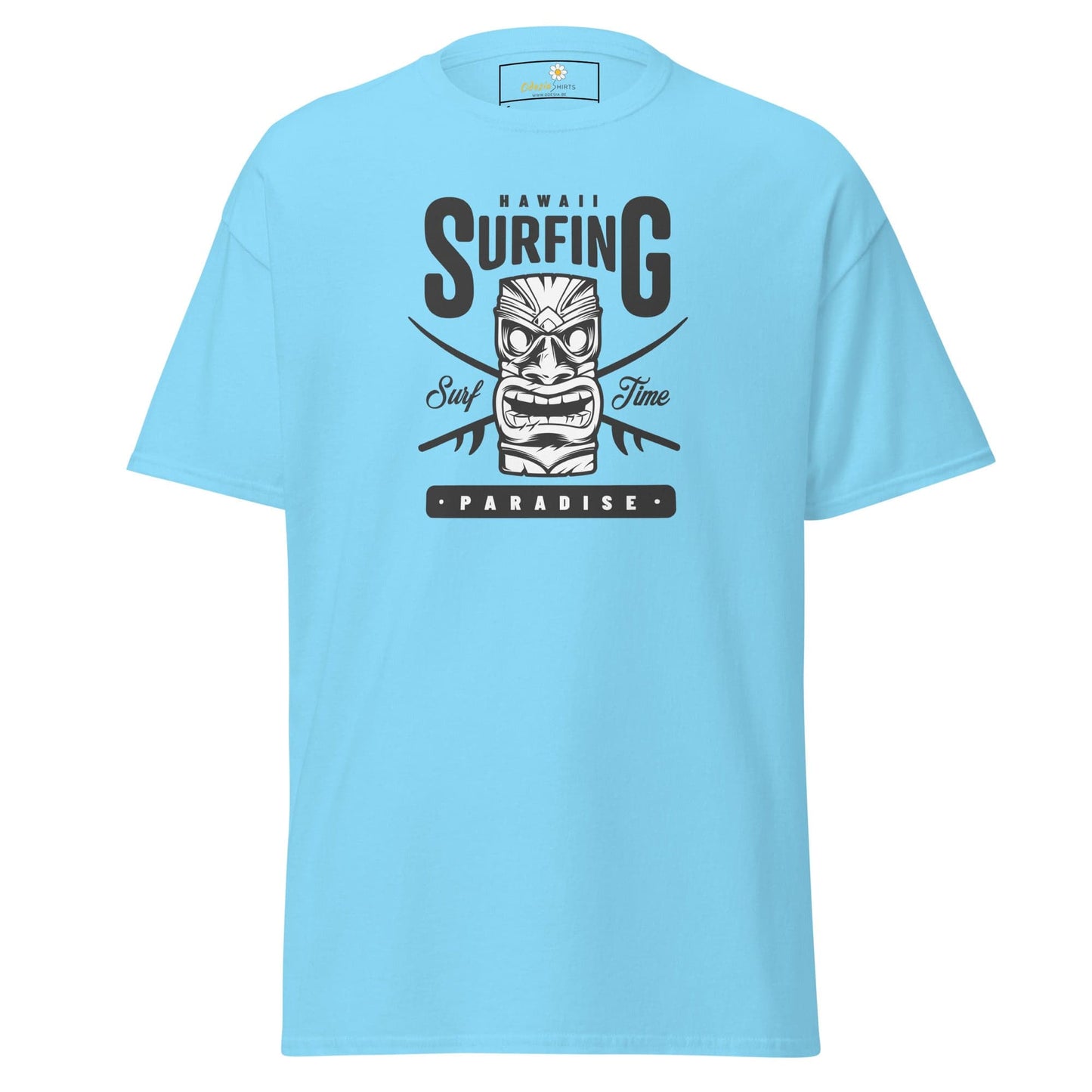 Unisex classic t-shirt - SUMMER HAWAI SURFING PARADISE - REGULAR - Sky / S