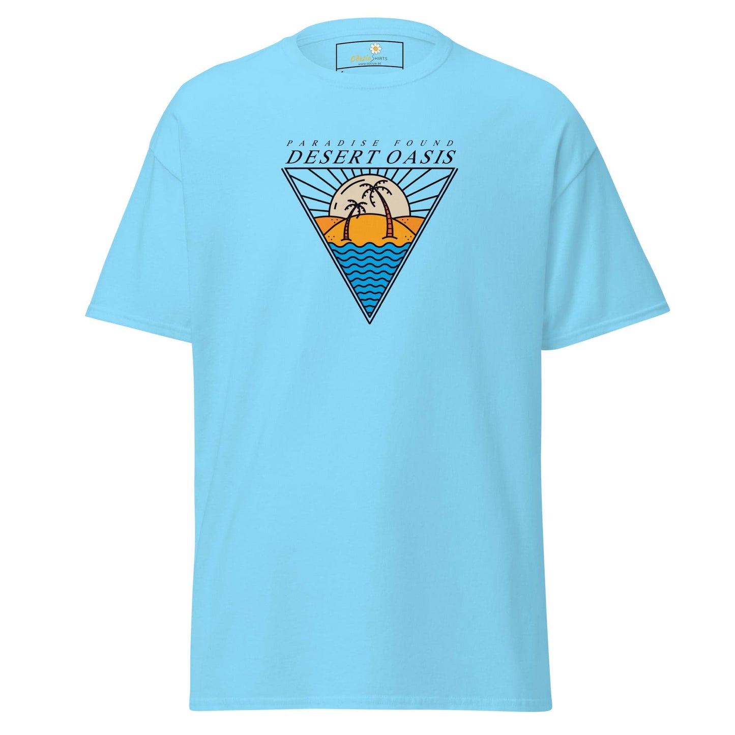 Unisex classic t-shirt - SUMMER DESERT OASIS - REGULAR - Sky / S