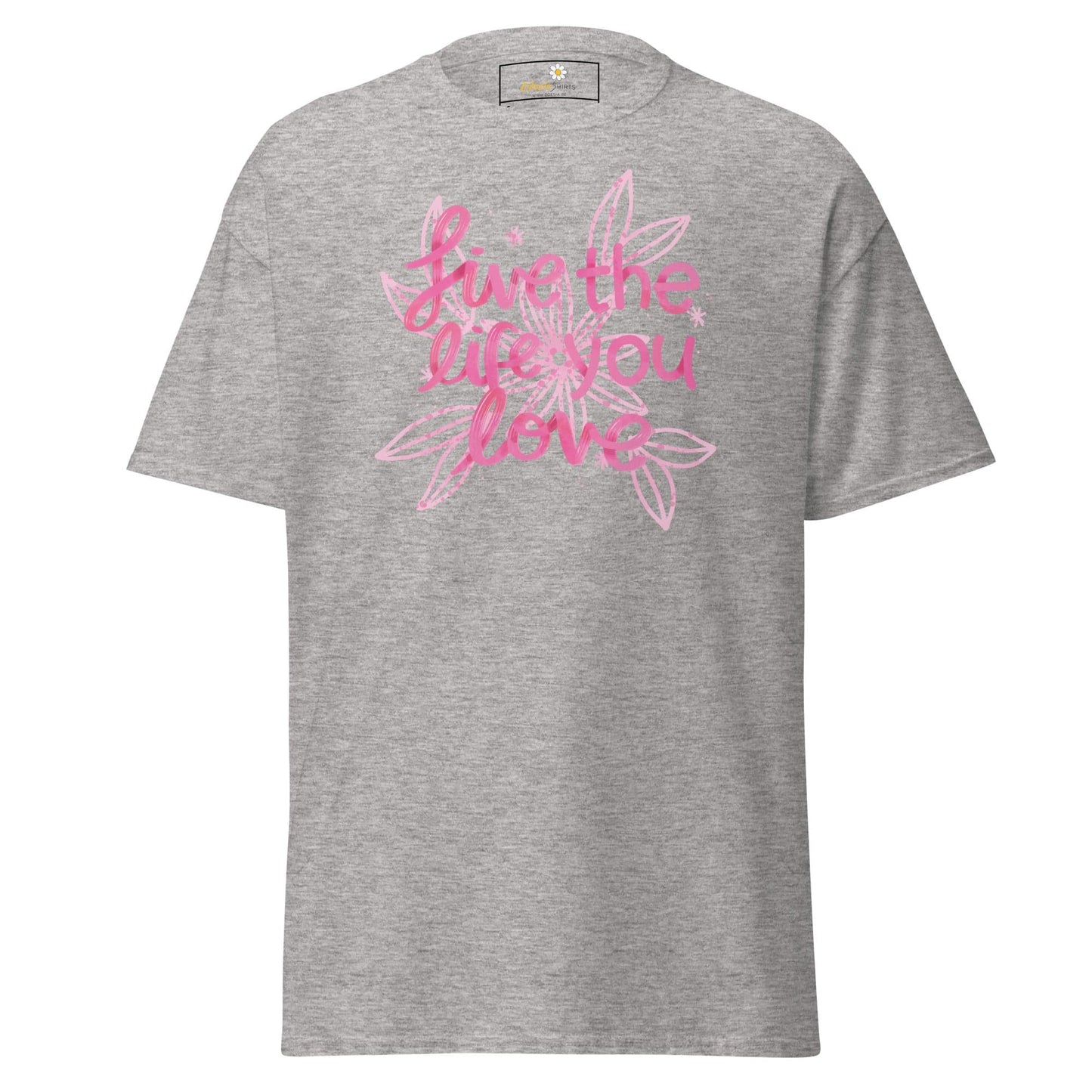 Unisex classic t-shirt - POSITIVE LIFE YOUR LIFE - REGULAR - Sport Grey / S