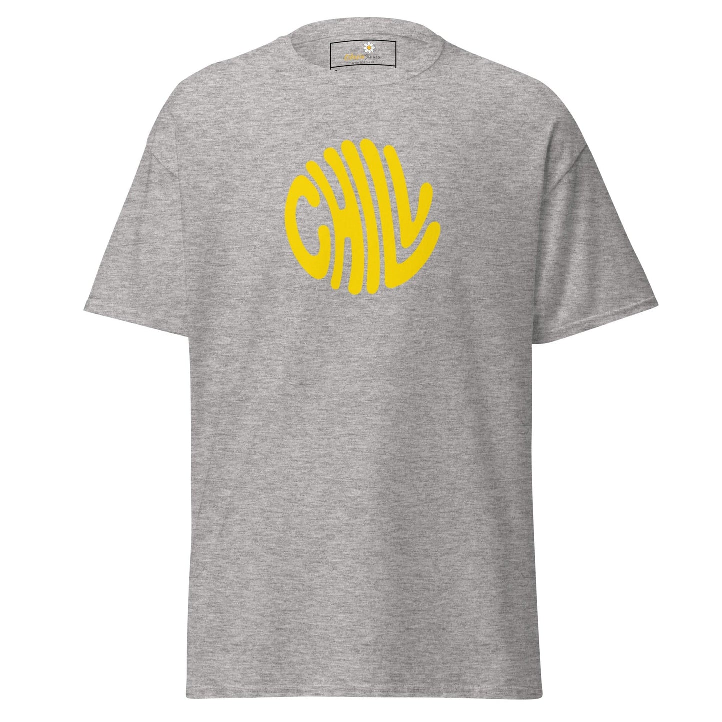 Unisex classic t-shirt - POSITIVE CHILL CIRCLE - REGULAR - Sport Grey / S