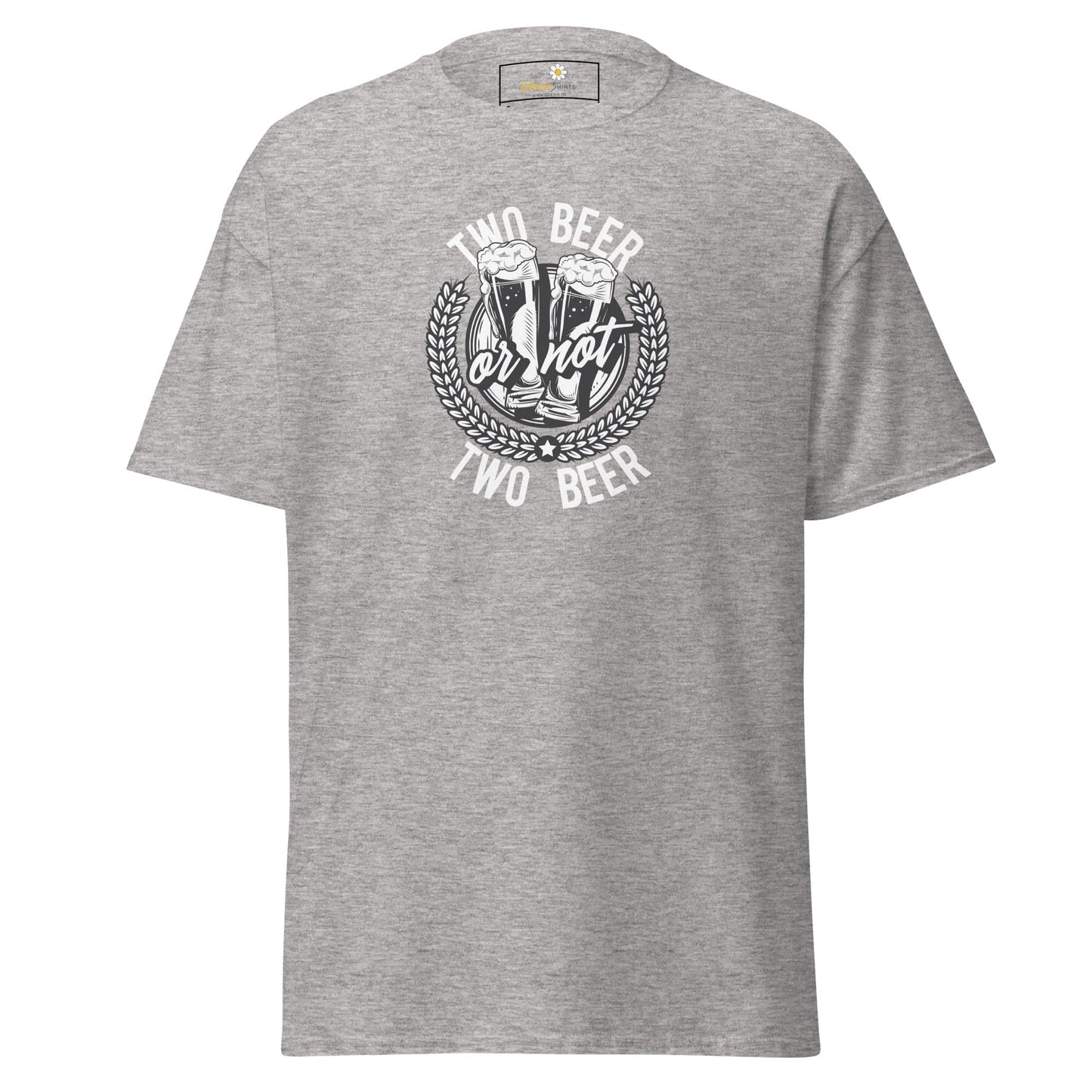 Unisex classic t-shirt - FUN TWO BEER OR NOT - REGULAR - Sport Grey / S