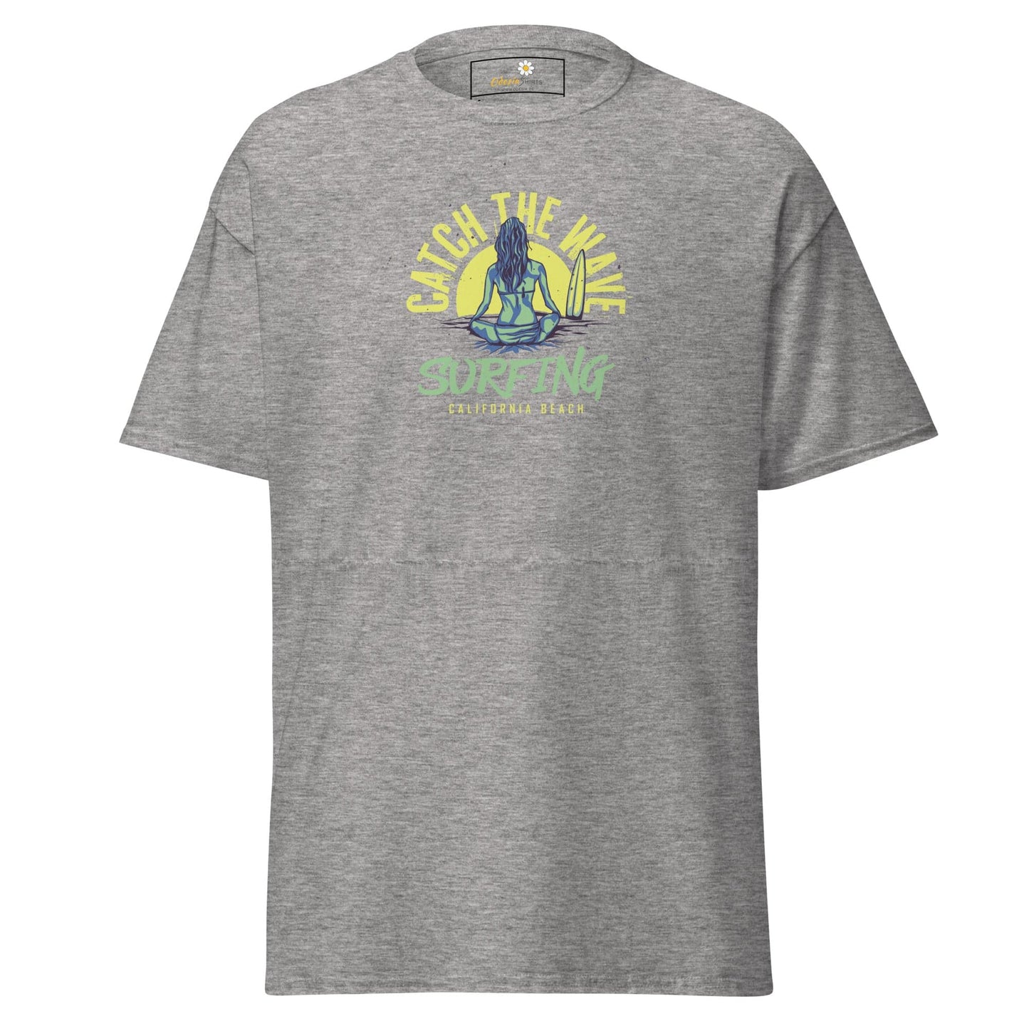 Unisex classic t-shirt - SUMMER SURFING LADY - REGULAR - Sport Grey / S