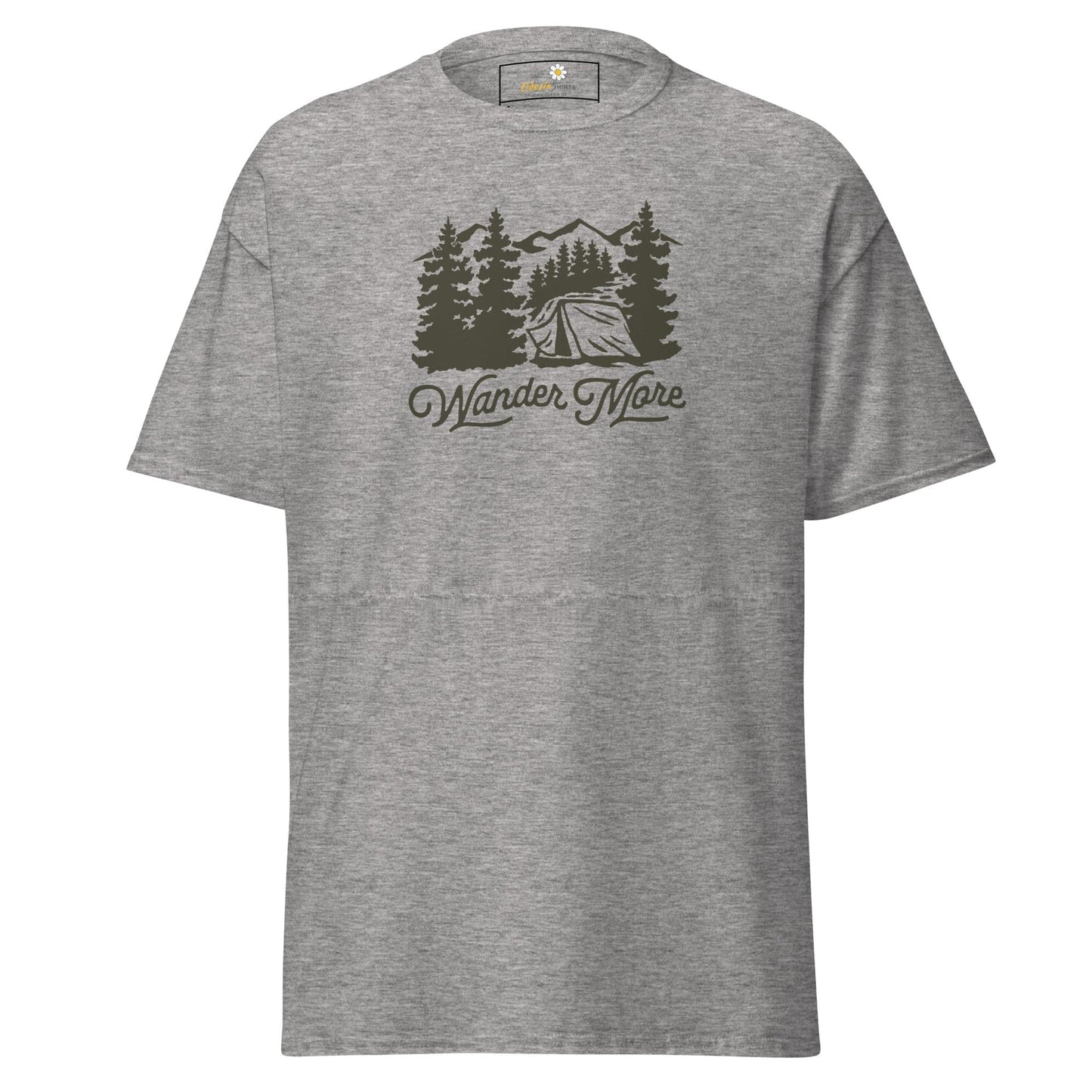 Unisex classic t-shirt - ADVENTURE OUTDOORS WANDER - REGULAR - Sport Grey / S