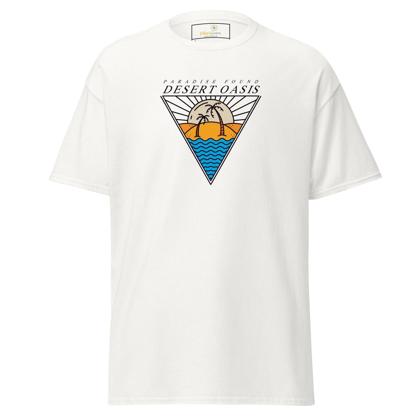 Unisex classic t-shirt - SUMMER DESERT OASIS - REGULAR - White / S