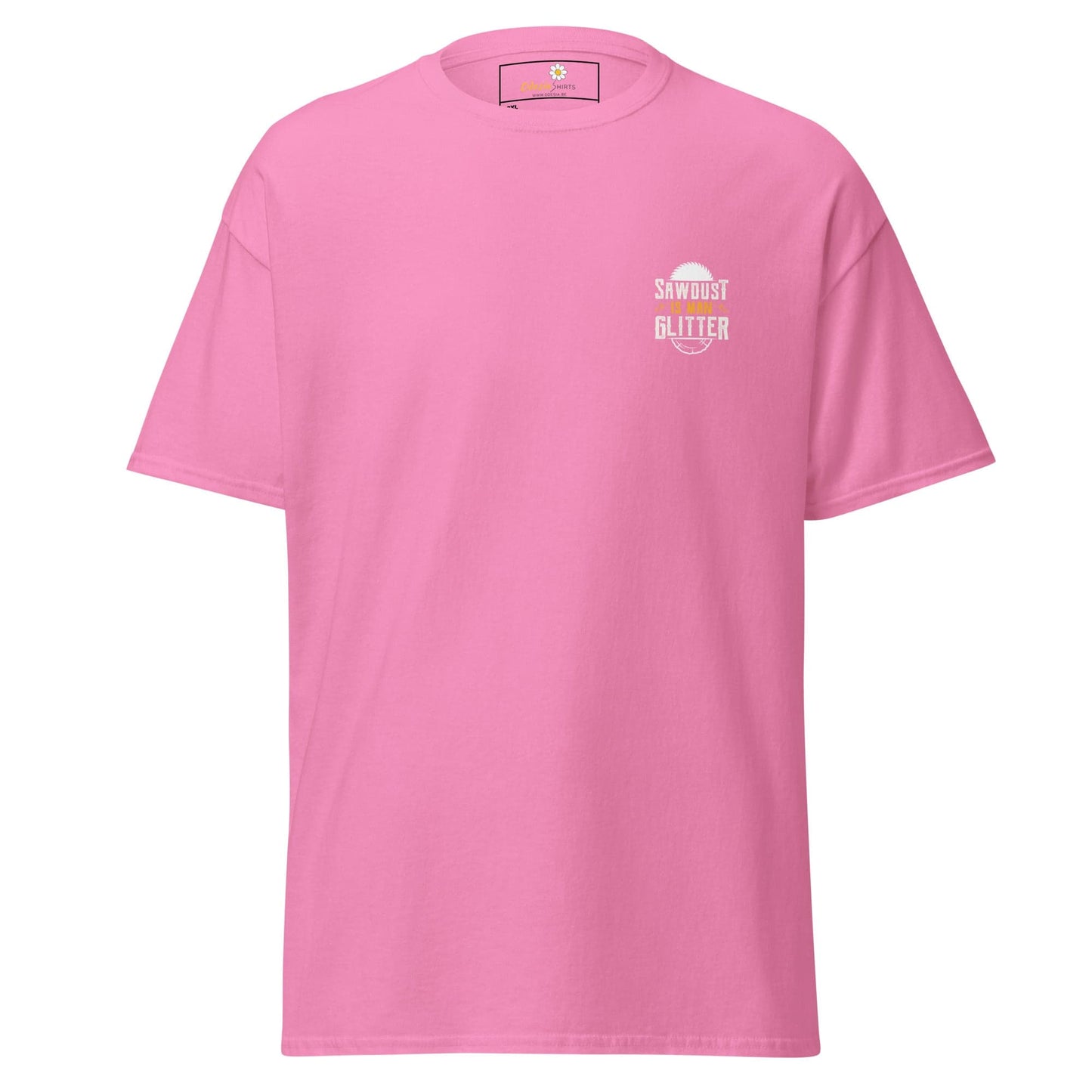 Pink short-sleeved T-shirt from T-SHIRT DESIGN TEE for MEN and WOMEN in sizes 2XL to 5XL