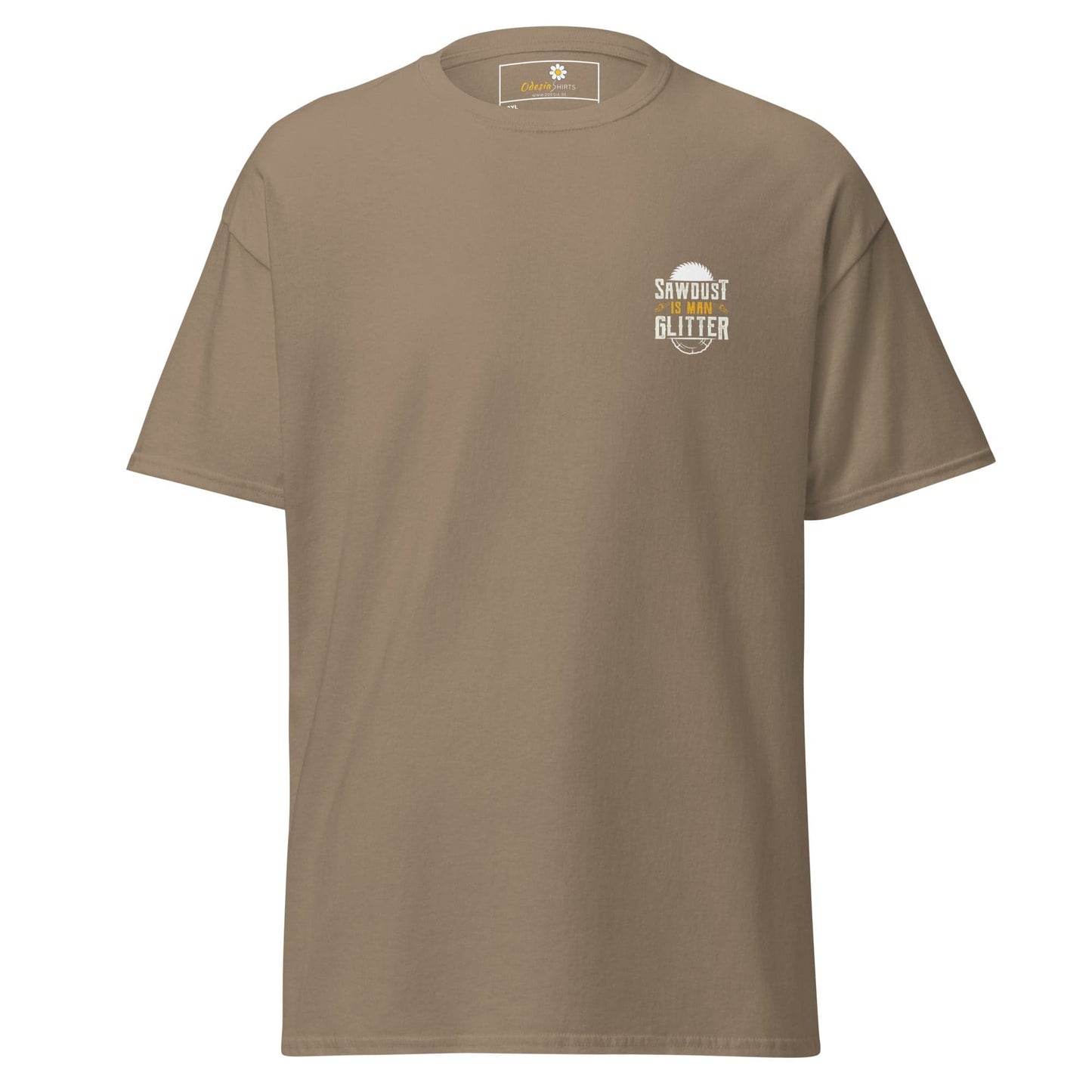Khaki-colored T-shirt from T-SHIRT DESIGN TEE for Men and Women in 2XL to 5XL