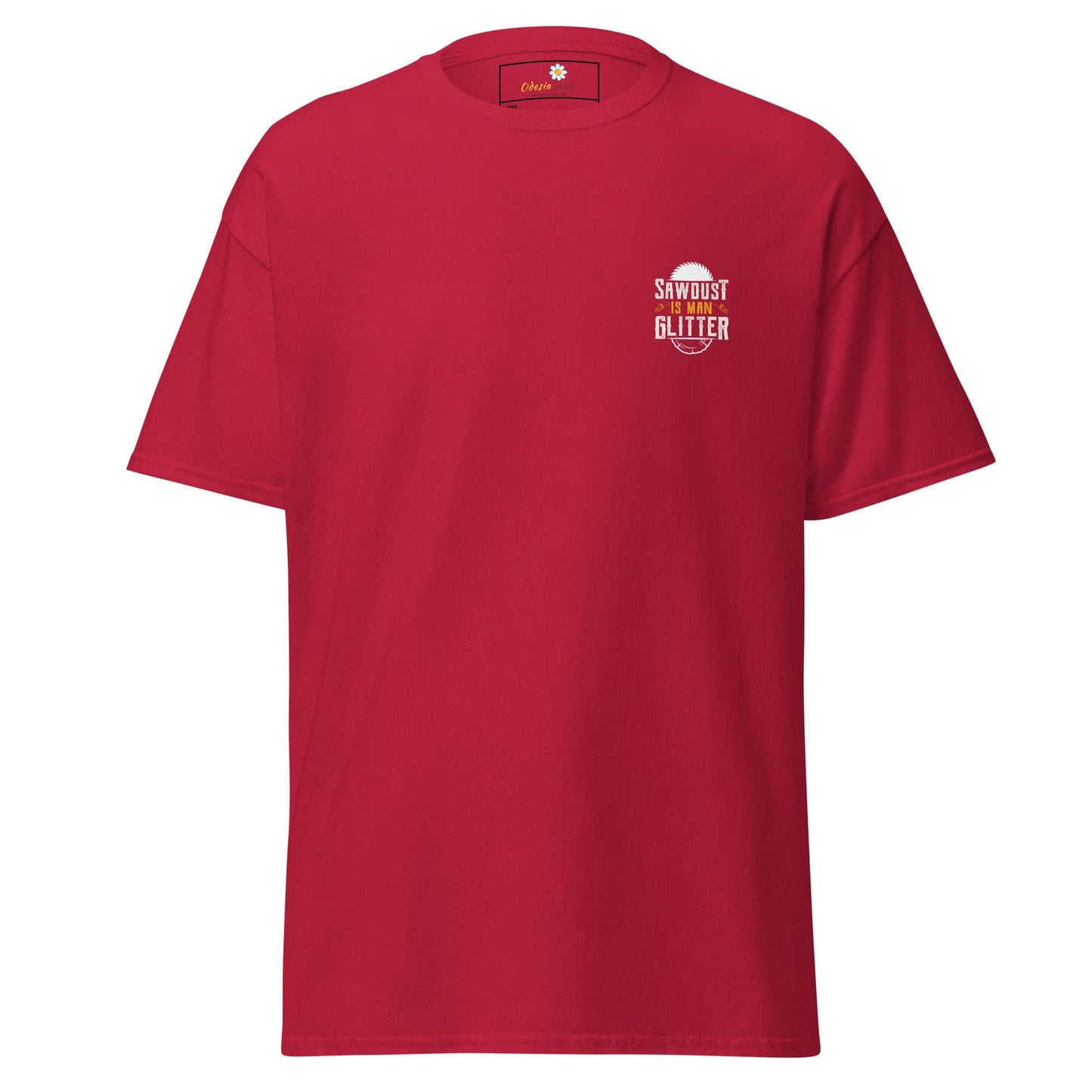 Red short-sleeved T-shirt for Men and Women, available in 2XL to 5XL sizes