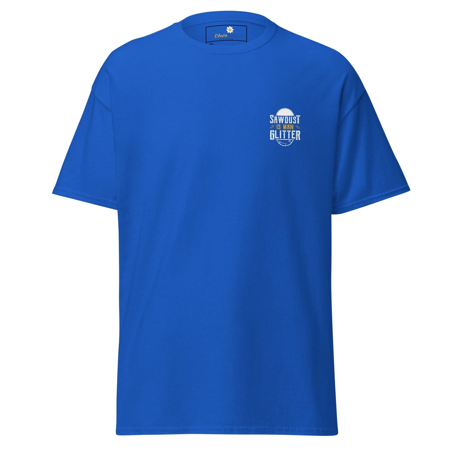 Blue short-sleeve T-shirt displayed in T-SHIRT DESIGN TEE for men and women, 2XL to 5XL