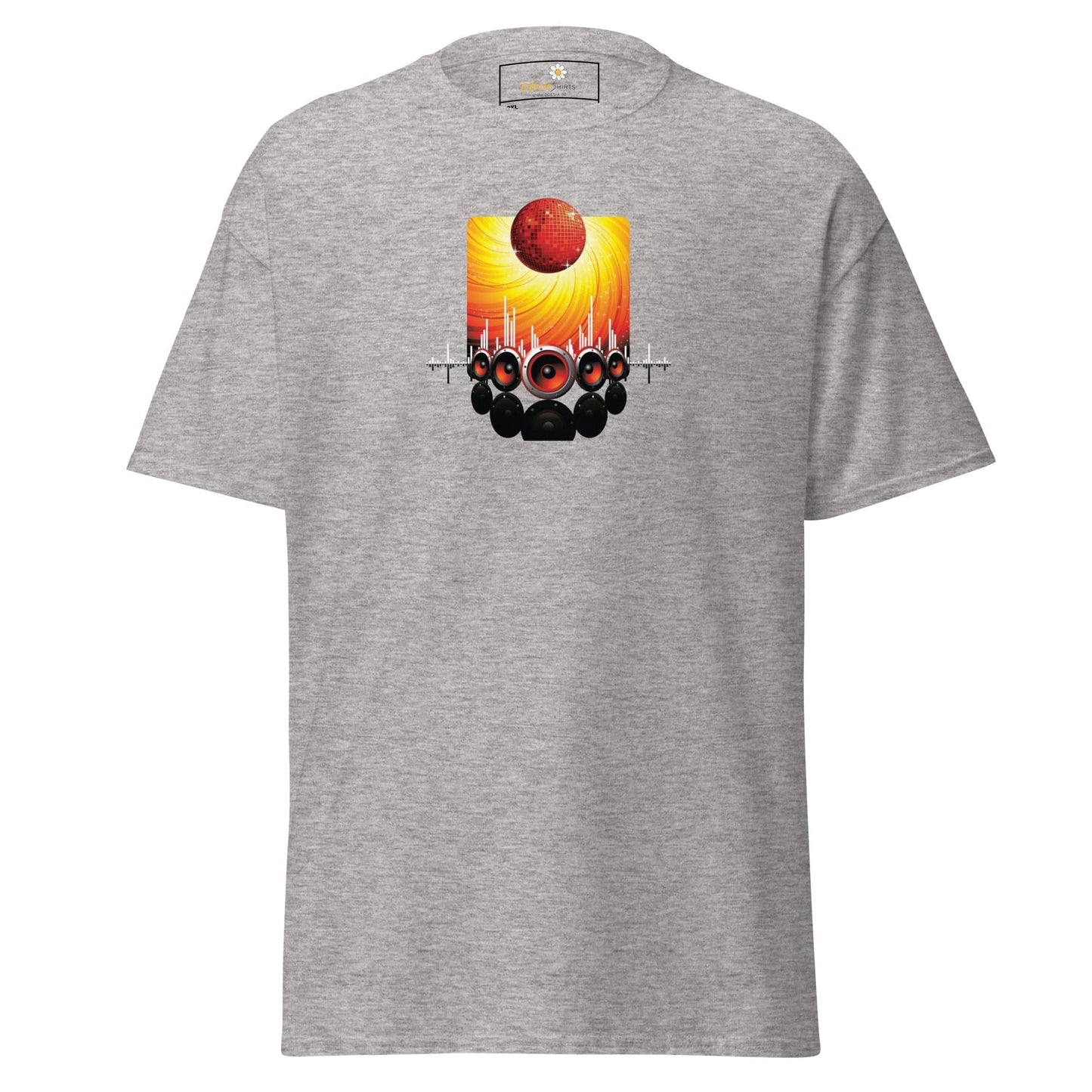 Gray T-shirt with graphic print from T-SHIRT DESIGN TEE for Men and Women in 2XL to 5XL